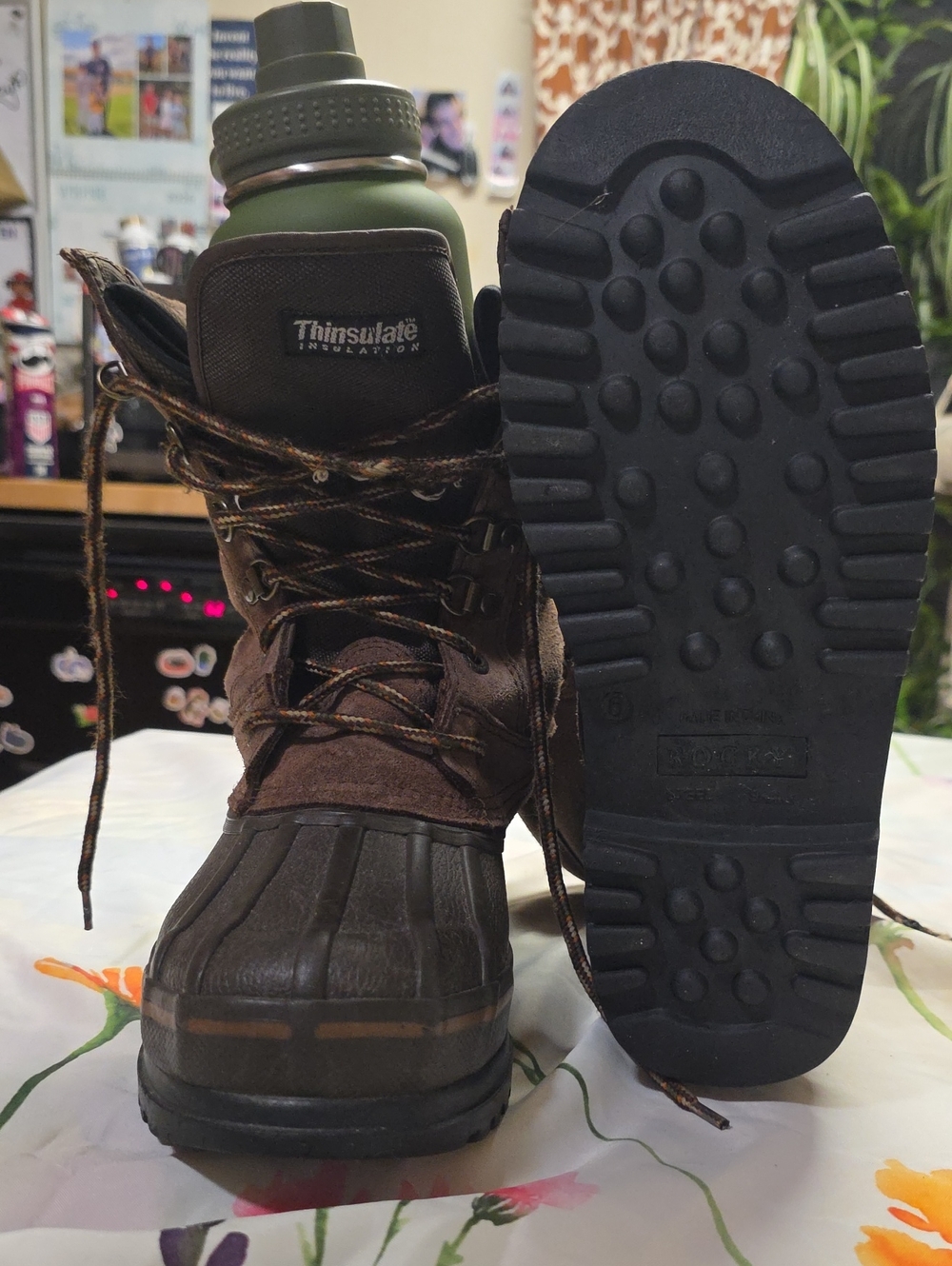 ROCKY Thinsulate Waterproof Lace-Up Duck Boots.